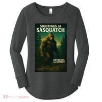 Sightings Of Sasquatch Cryptid Mystery Forest Women's Perfect Tri Tunic Long Sleeve Shirt thumb 0
