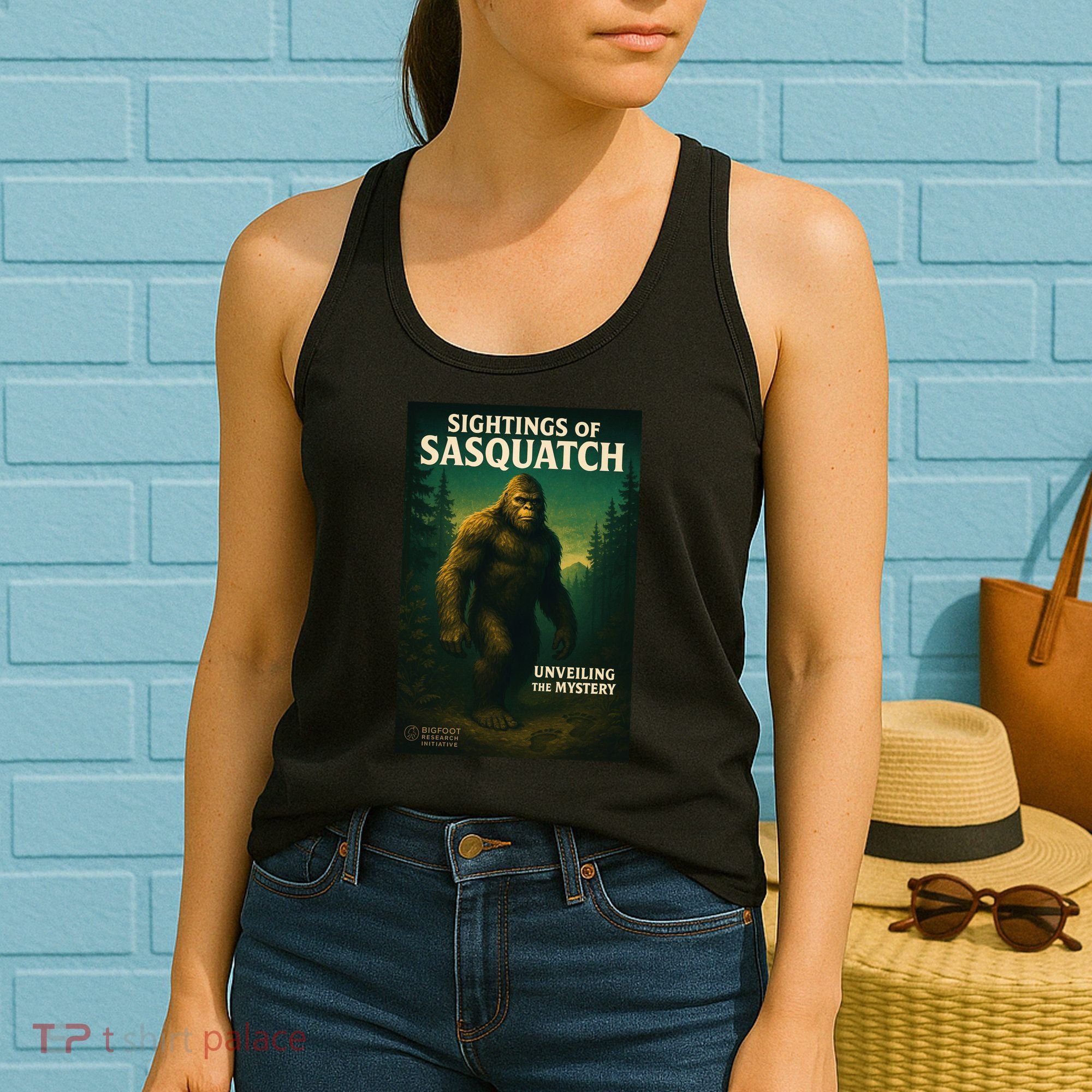 Sightings Of Sasquatch Cryptid Mystery Forest Women's Tank Top