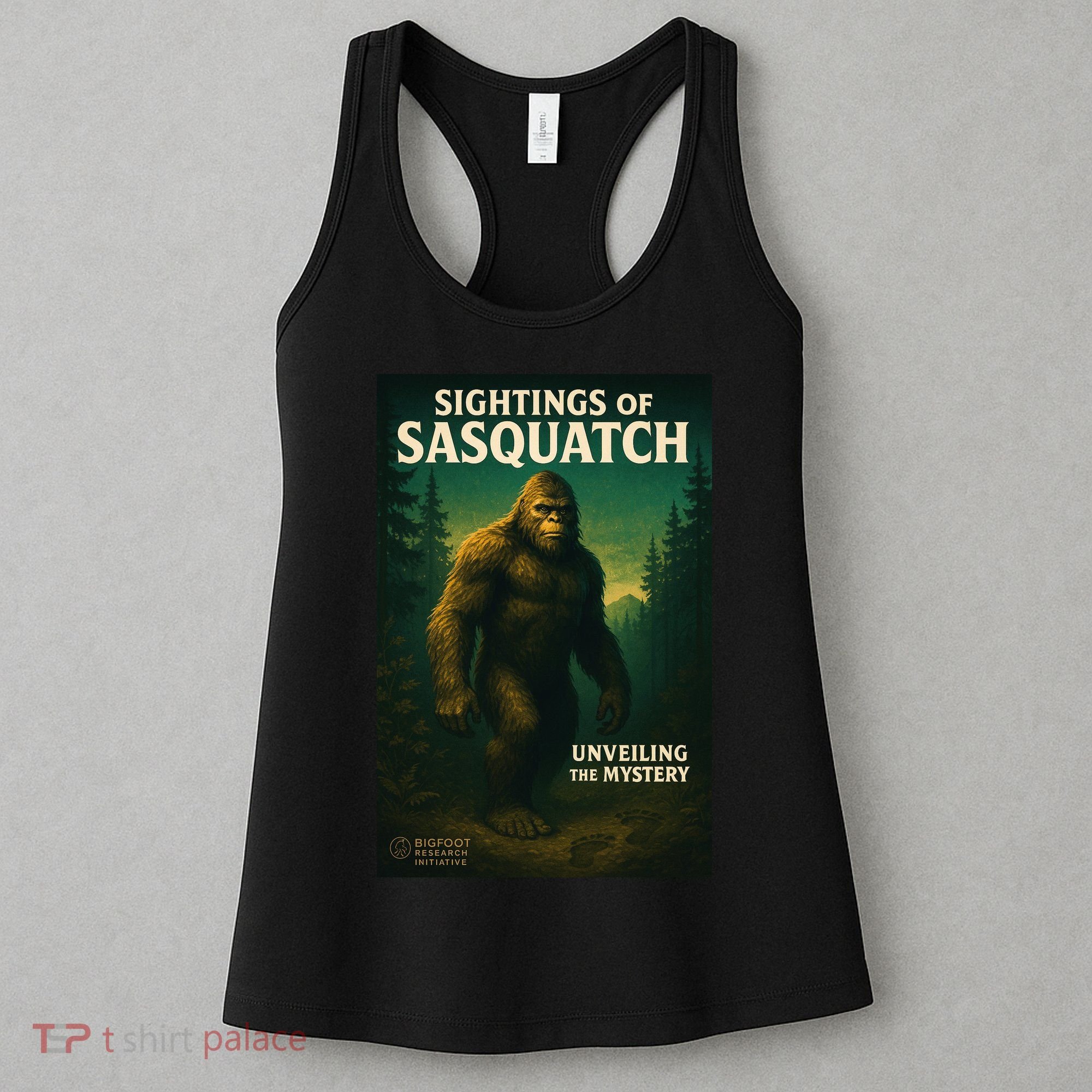 Sightings Of Sasquatch Cryptid Mystery Forest Women's Tank Top