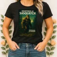 Sightings Of Sasquatch Cryptid Mystery Forest Women's T-Shirt thumb 2