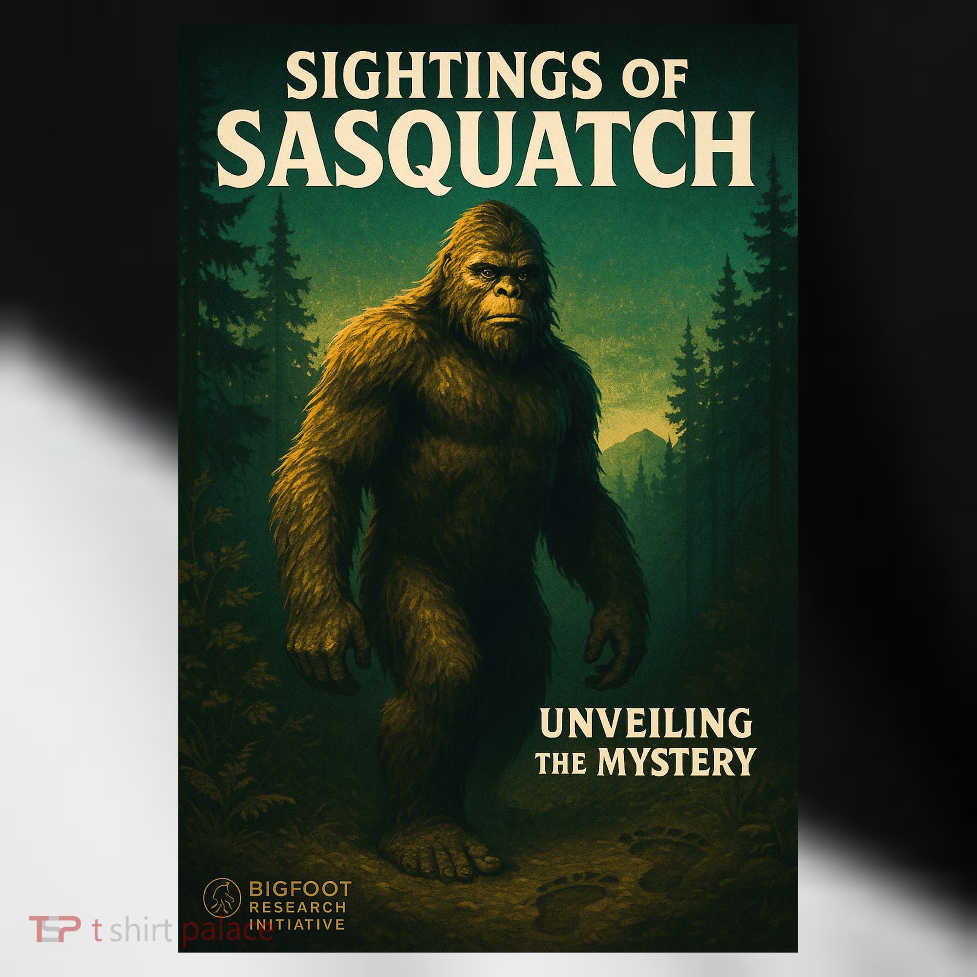 Sightings Of Sasquatch Cryptid Mystery Forest Toddler Fine Jersey T-Shirt