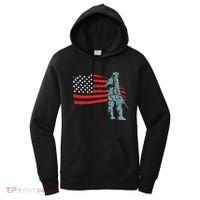 Support Our Soldiers USA American Flag Women's Hoodie thumb 0