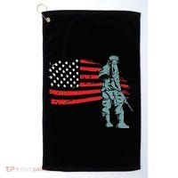 Support Our Soldiers USA American Flag Golf Towel thumb 0