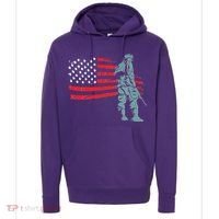 Support Our Soldiers USA American Flag Hoodie thumb 0