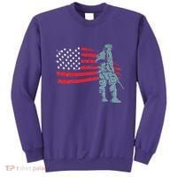 Support Our Soldiers USA American Flag Sweatshirt thumb 0