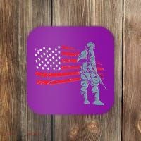 Support Our Soldiers USA American Flag Coaster thumb 0