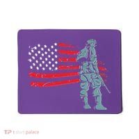 Support Our Soldiers USA American Flag Mousepad thumb 0