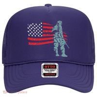 Support Our Soldiers USA American Flag Hat thumb 0