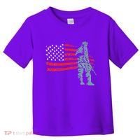 Support Our Soldiers USA American Flag Toddler T-Shirt thumb 0