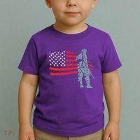 Support Our Soldiers USA American Flag Toddler T-Shirt thumb 2