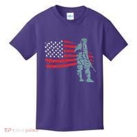 Support Our Soldiers USA American Flag Kids T-Shirt thumb 0