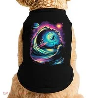 Surfing Outta Space Astronaut Doggie Tank thumb 0