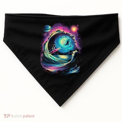 Surfing Outta Space Astronaut USA-Made Doggie Bandana
