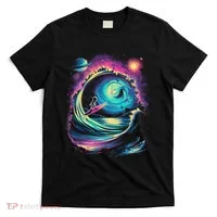 Surfing Outta Space Astronaut T-Shirt thumb 0
