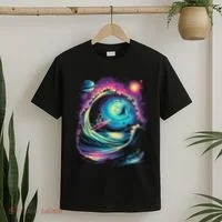 Surfing Outta Space Astronaut T-Shirt thumb 2