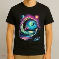 Surfing Outta Space Astronaut T-Shirt thumb 3