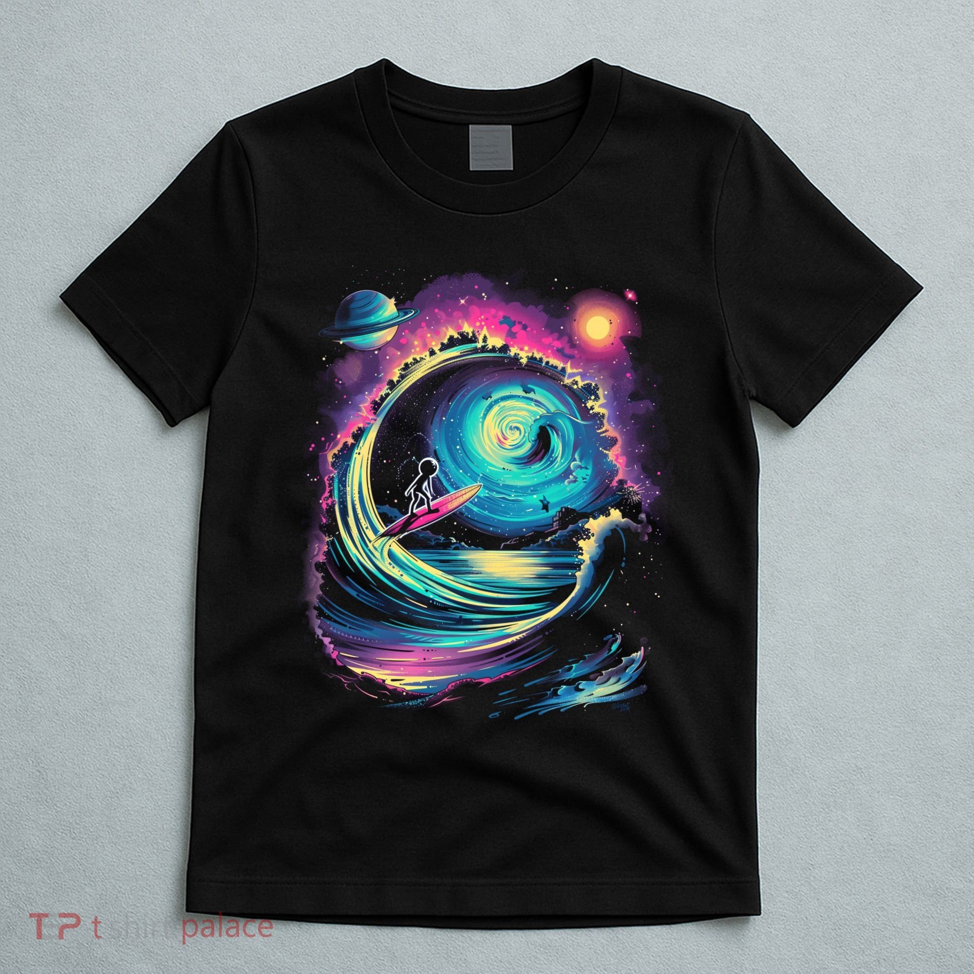 Surfing Outta Space Astronaut T-Shirt