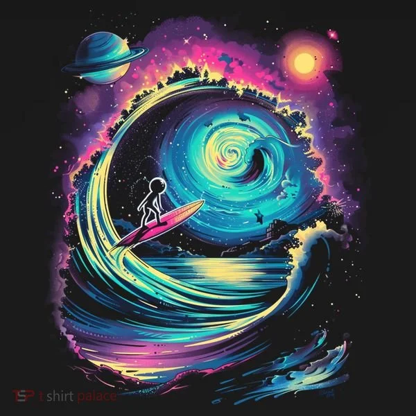 Surfing Outta Space Astronaut Bucket Hat
