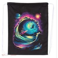 Surfing Outta Space Astronaut Drawstring Bag thumb 0