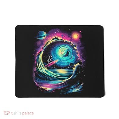 Surfing Outta Space Astronaut Mousepad