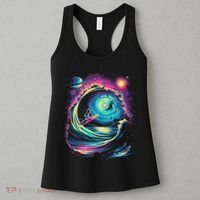 Surfing Outta Space Astronaut Women's Tank Top thumb 3