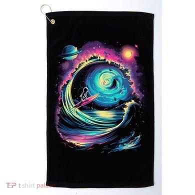 Surfing Outta Space Astronaut Golf Towel
