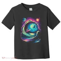 Surfing Outta Space Astronaut Toddler T-Shirt thumb 0