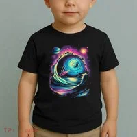 Surfing Outta Space Astronaut Toddler T-Shirt thumb 2