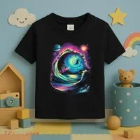 Surfing Outta Space Astronaut Toddler T-Shirt thumb 3