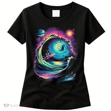 Surfing Outta Space Astronaut Women's T-Shirt