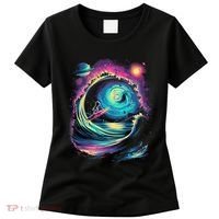 Surfing Outta Space Astronaut Women's T-Shirt thumb 0