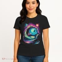 Surfing Outta Space Astronaut Women's T-Shirt thumb 4