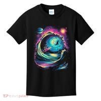 Surfing Outta Space Astronaut Kids T-Shirt thumb 0