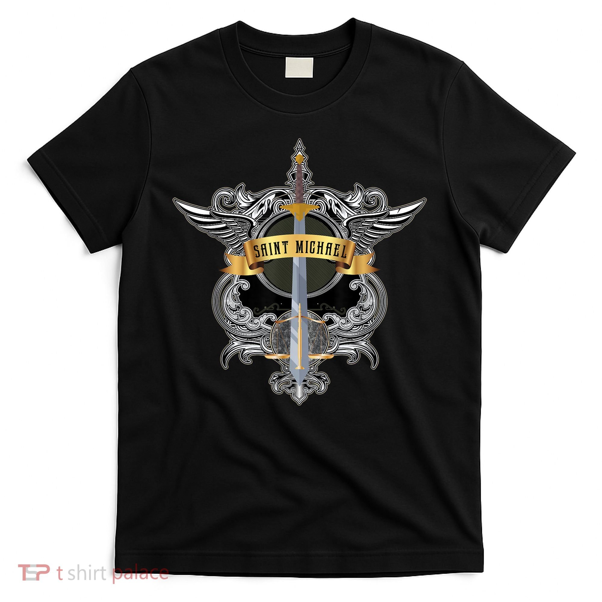 Sword Of Saint Michael The Archangel Catholic Men T-Shirt