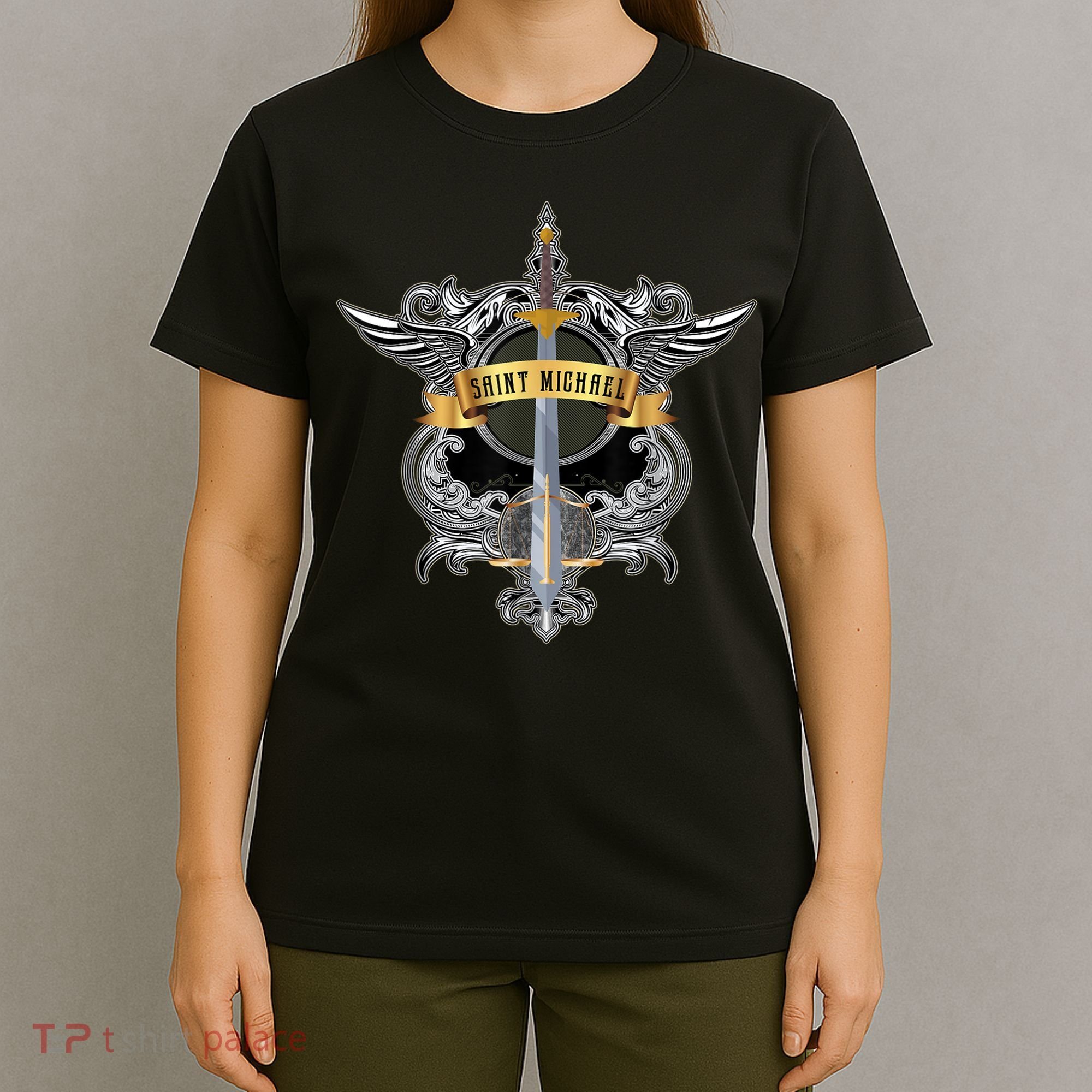 Sword Of Saint Michael The Archangel Catholic Men T-Shirt
