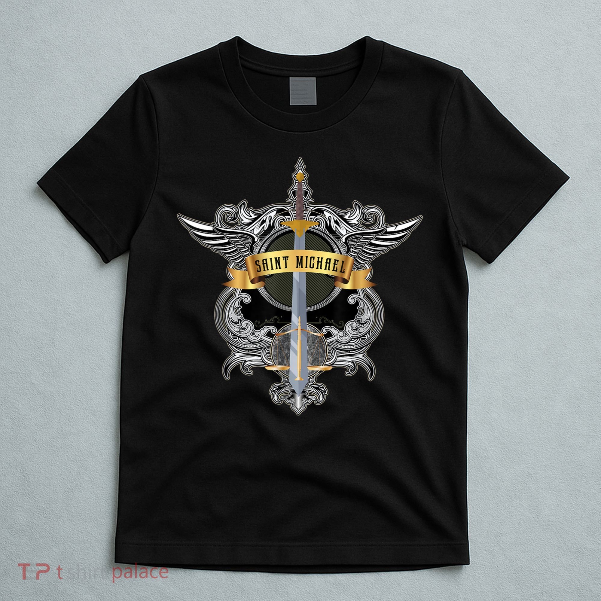 Sword Of Saint Michael The Archangel Catholic Men T-Shirt