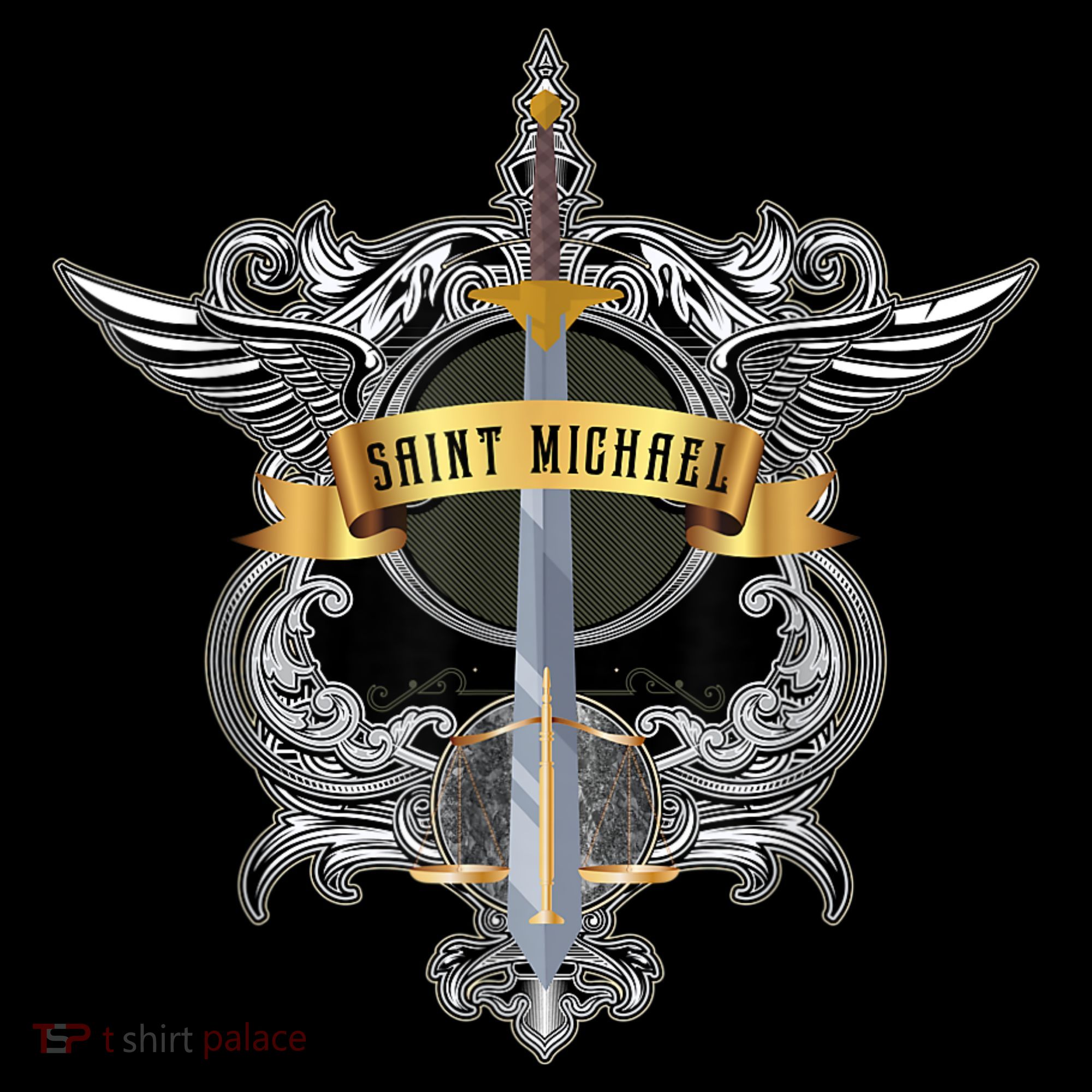 Sword Of Saint Michael The Archangel Catholic Men Mousepad