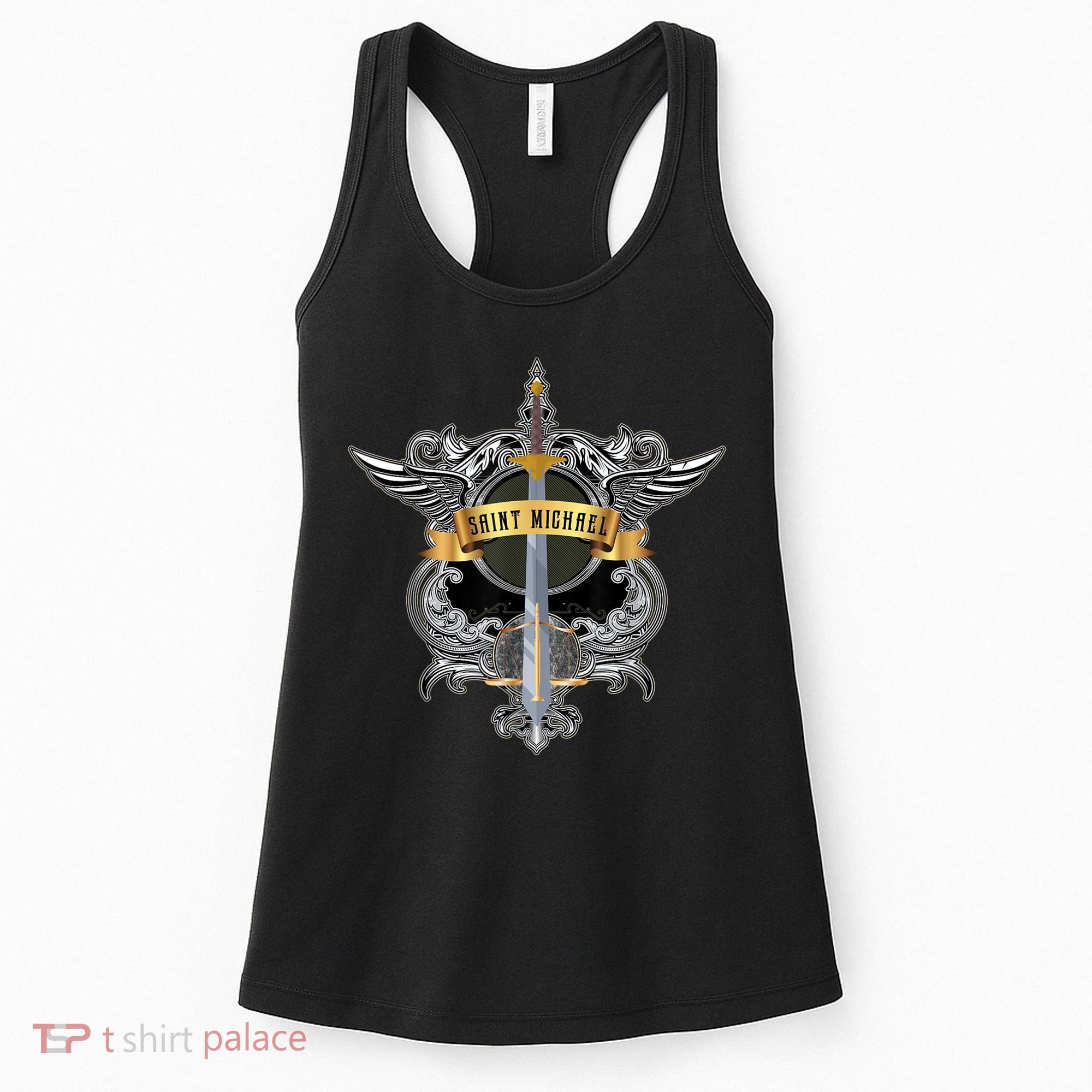 Sword Of Saint Michael The Archangel Catholic Men Women's Tank Top
