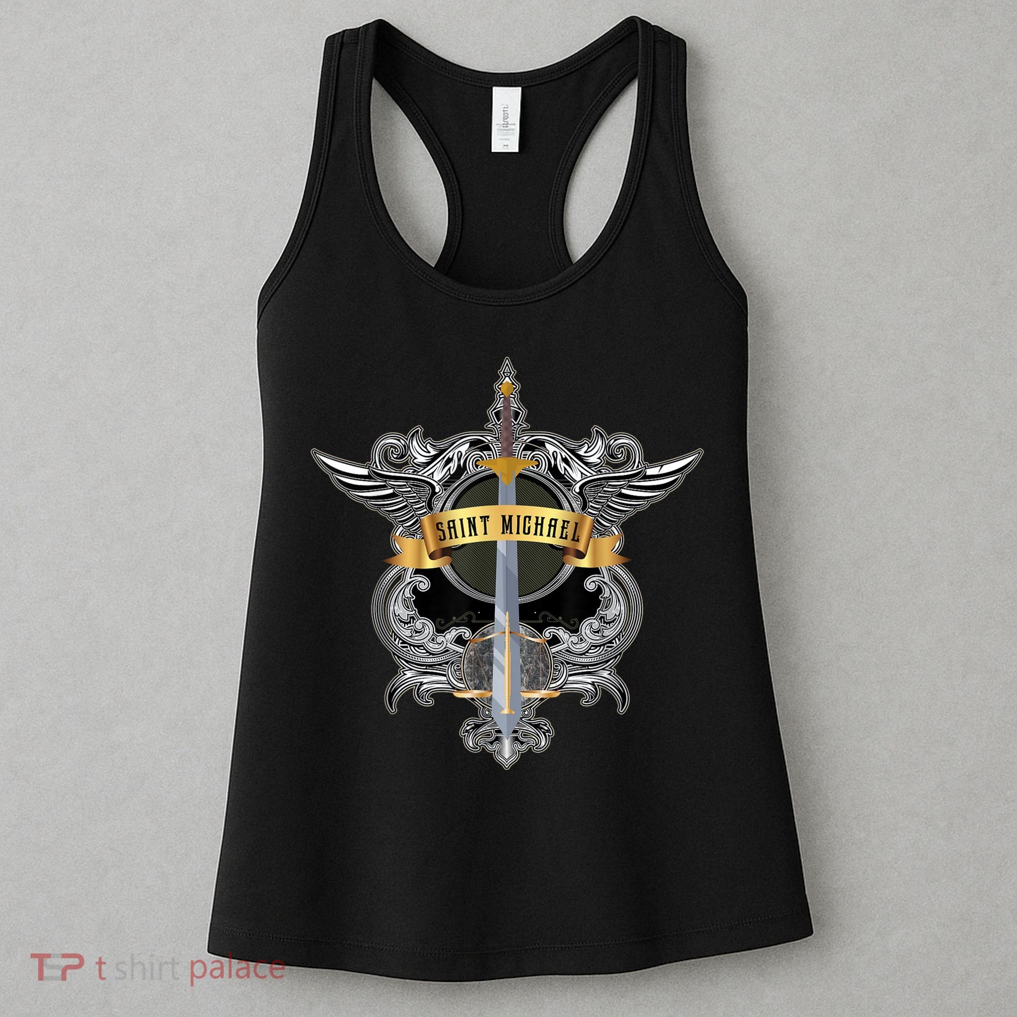 Sword Of Saint Michael The Archangel Catholic Men Women's Tank Top