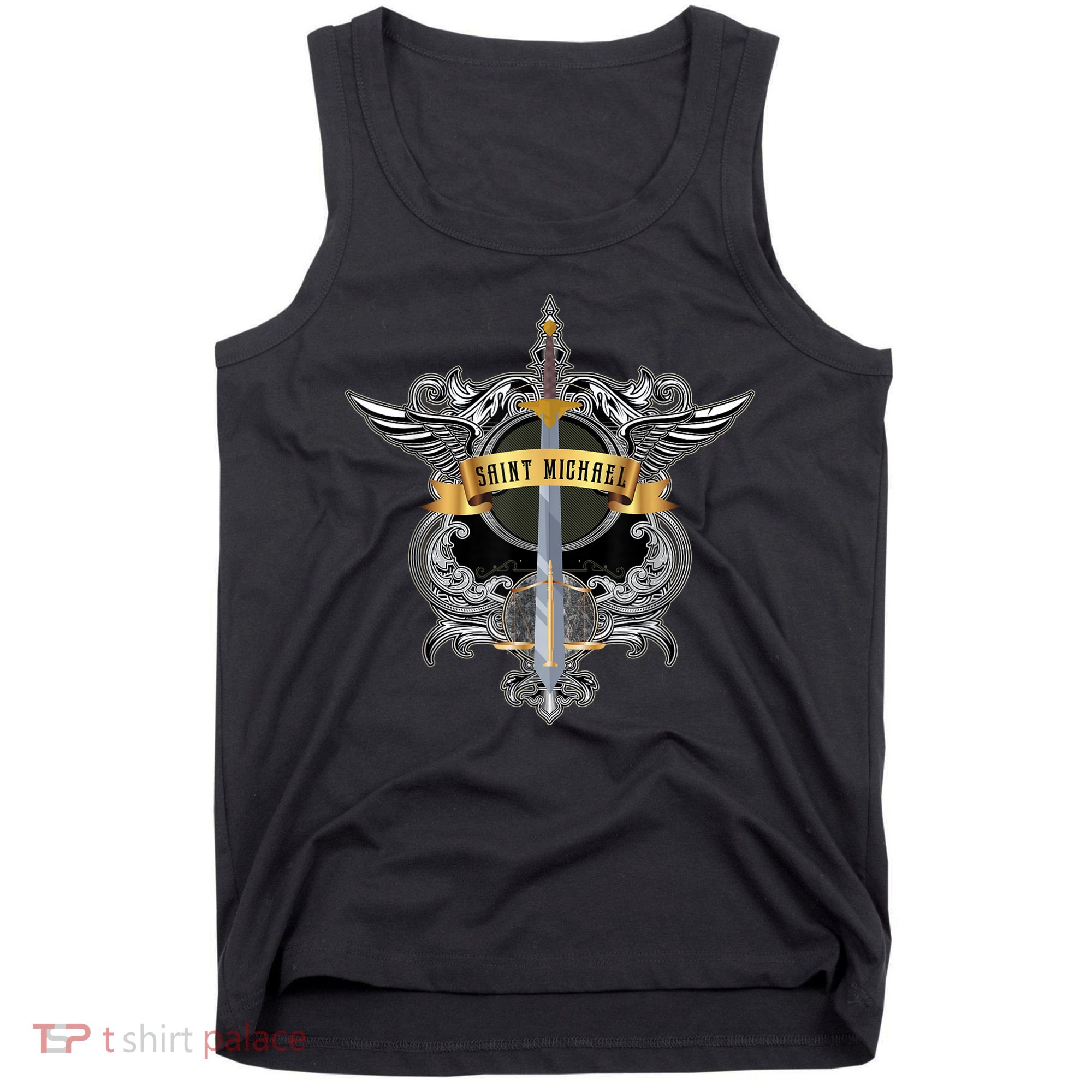 Sword Of Saint Michael The Archangel Catholic Men Tank Top