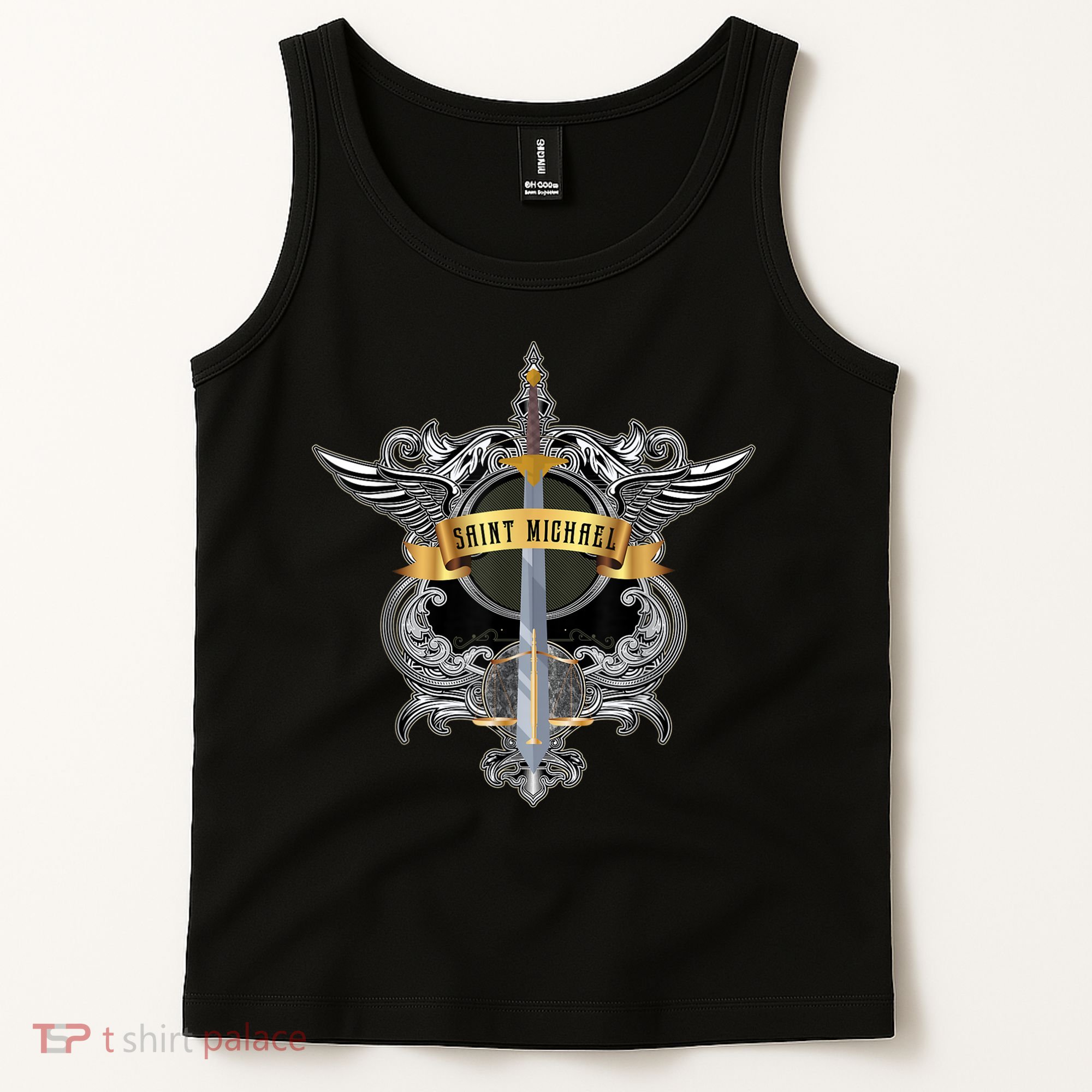 Sword Of Saint Michael The Archangel Catholic Men Tank Top