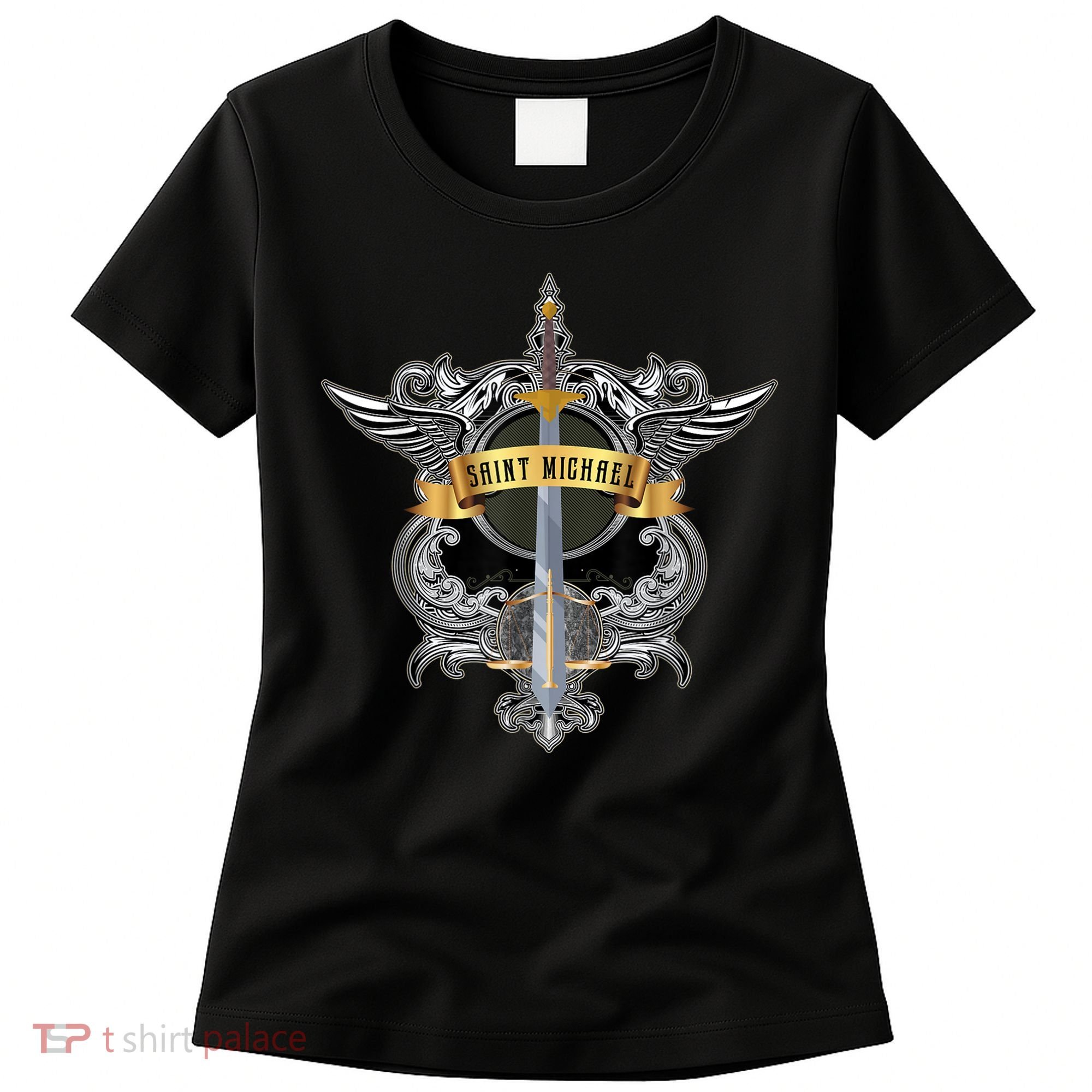 Sword Of Saint Michael The Archangel Catholic Men Women's T-Shirt