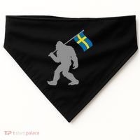 Sverige Or Swedish Flag On Sweden Flag USA-Made Doggie Bandana thumb 0