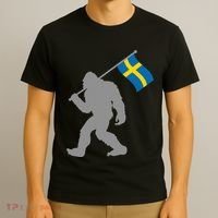Sverige Or Swedish Flag On Sweden Flag T-Shirt thumb 3