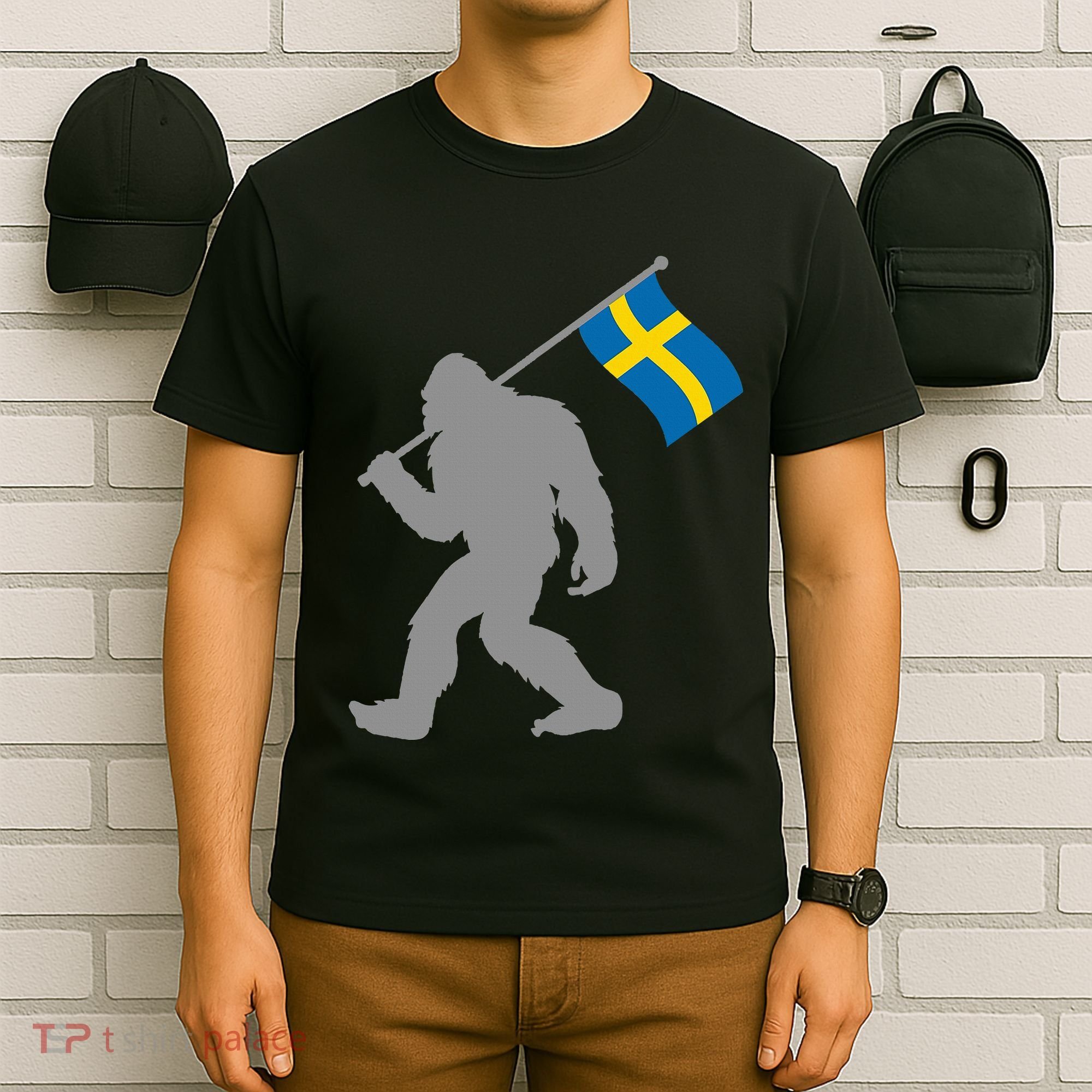 Sverige Or Swedish Flag On Sweden Flag T-Shirt