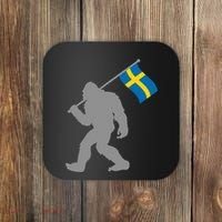 Sverige Or Swedish Flag On Sweden Flag Coaster thumb 0