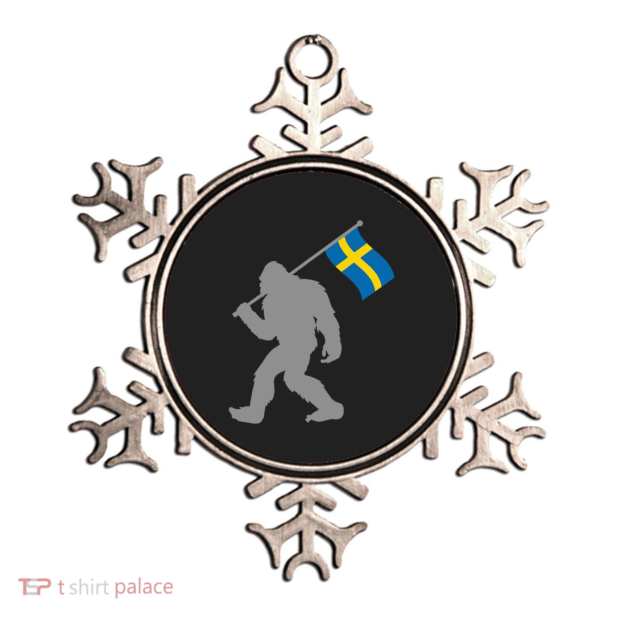 Sverige Or Swedish Flag On Sweden Flag Ornament