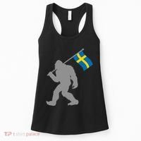 Sverige Or Swedish Flag On Sweden Flag Women's Tank Top thumb 0