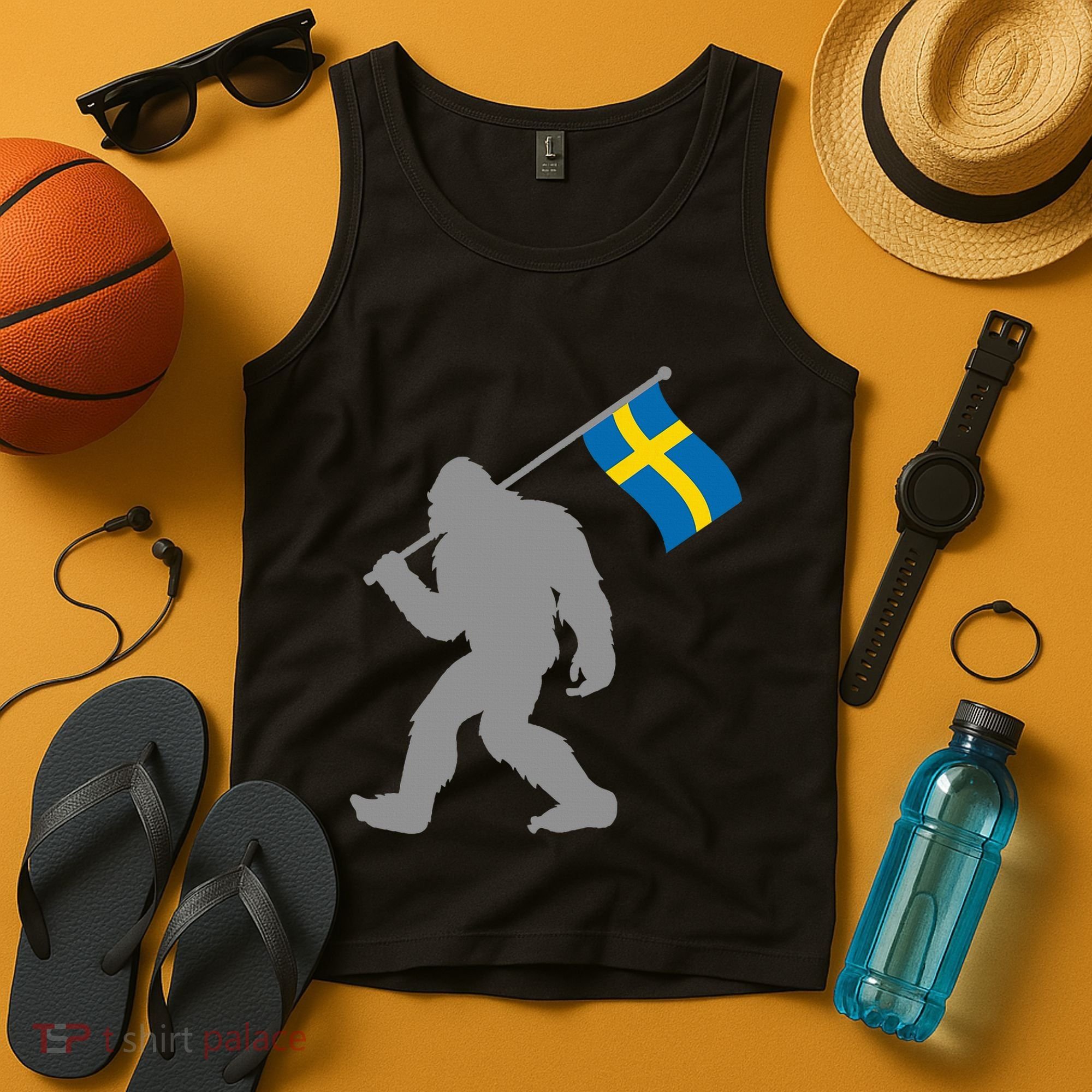 Sverige Or Swedish Flag On Sweden Flag Tank Top