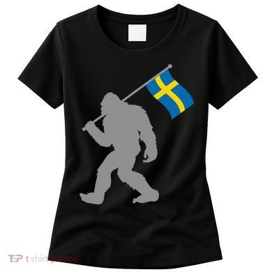 Sverige Or Swedish Flag On Sweden Flag Women's T-Shirt